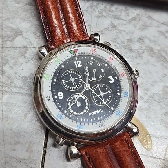 1994 Rare Fossil Chronograph Bq-8442